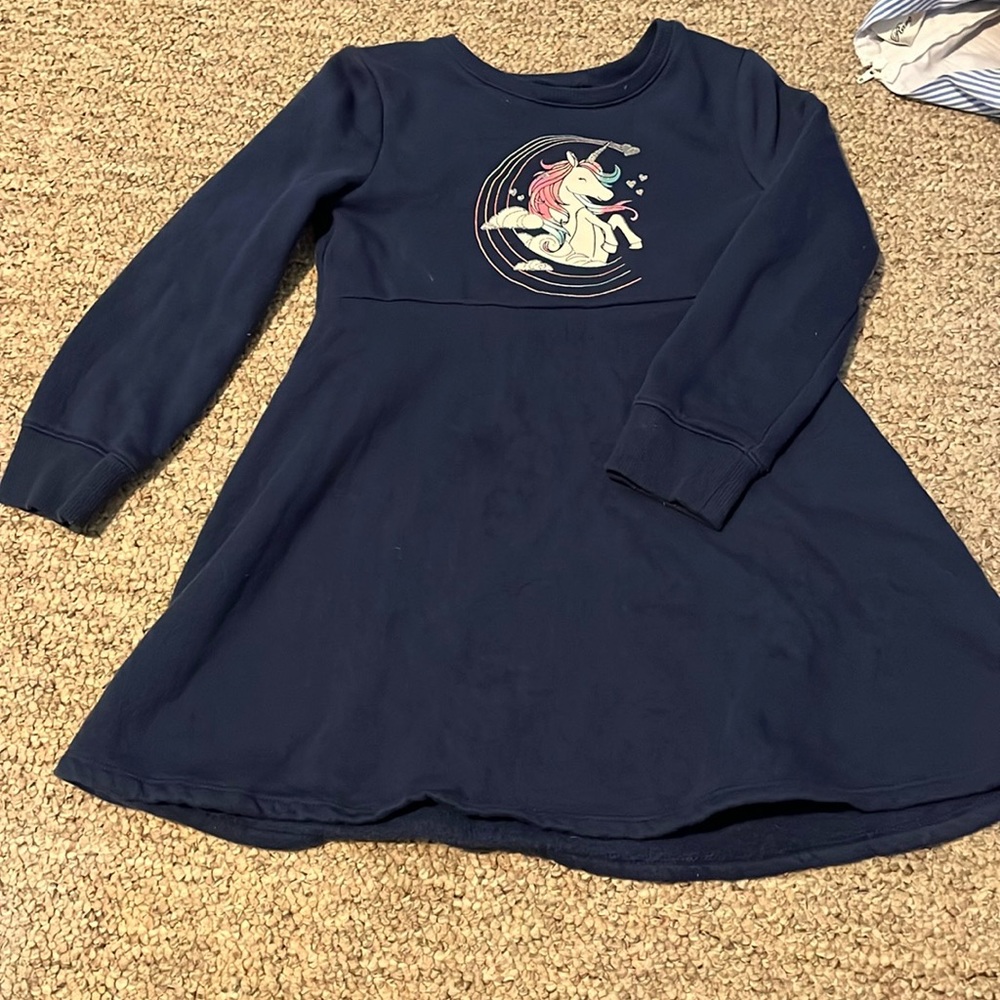 Toddler dress- sweatshirt material